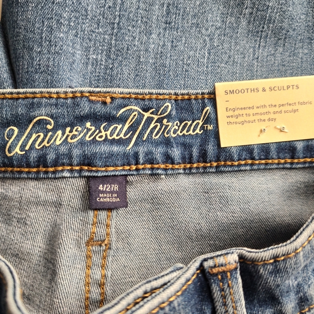 Jeans Women Universal Thread skinny size 4 skinny length  blue  New Ankle - Picture 8 of 10